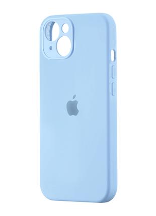 Чехол Silicone Case Square iPhone 14 Lilac Purple (5)
