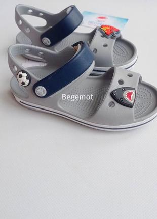 Сандалі дитячі crocs  crocband sandal сірій