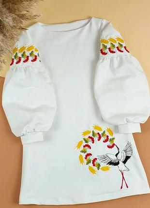Платье с вышивкой "Лелека" для девочки, вышиванка платье детск...