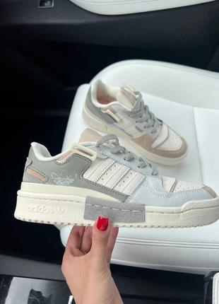 Женские кроссовки adidas forum/ silver green