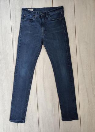 Оригинальные синие стрейчевые джинсы levis 510 пояс 38 см
