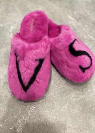 Тапочки victoria’s secret розовые тапки виктория сикрет