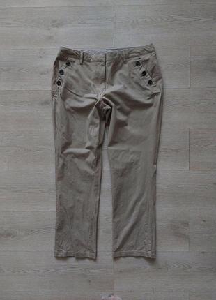 Классические брюки бежевые на 16 размер (eur 44)
