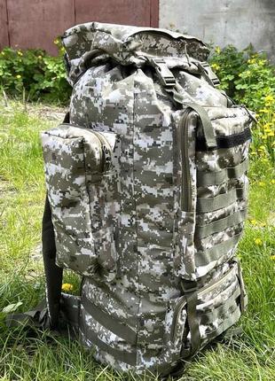 Тактичний рюкзак 100 літрів. рюкзак військовий піксель світлий