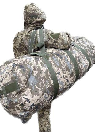 Тактический баул 170 литров. военный рюкзак-баул пиксель всу