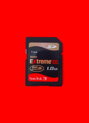 Карта памяти флеш SD 1 GB SanDisk Extrime 3