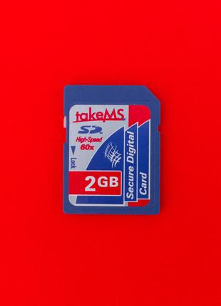 Карта памяти флеш SD 2 GB TakeMS High Speed 60x