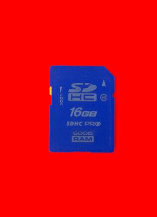 Картка пам'яті флеш SD HC Pro 16 GB 10 class Good Ram