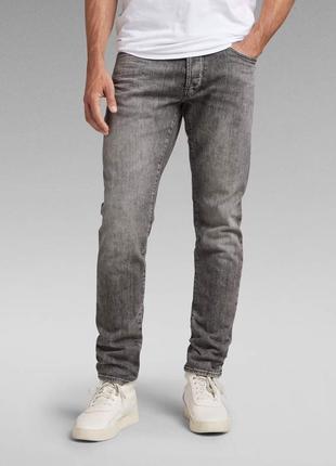 Мужские джинсы g-star raw серого цвета.