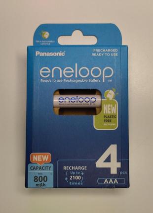 Комплект акумуляторів (4 шт) Panasonic eneloop AAA 1,2 V (min ...