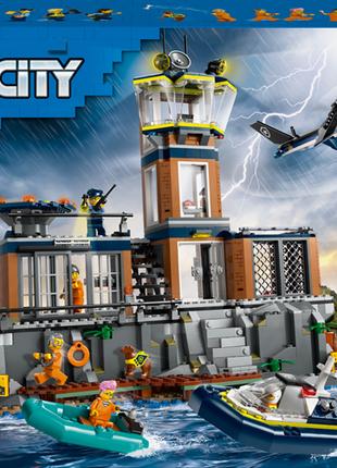 Конструктор LEGO City Полицейский остров-тюрьма 980 деталей (6...
