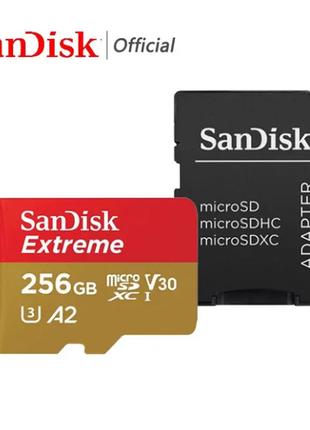 Карта SanDisk Extreme Micro SD 256 ГБ флэш-карта памяти SD U3 ...