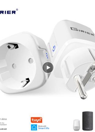 Розумна WIFI-розетка Smart Life/Tuya 16A Smart Plug з ваттметром