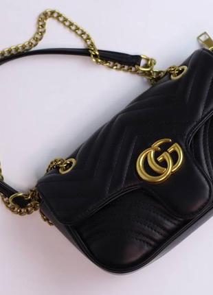 Маленькая элегантная сумочка🔥gucci marmont medium black🔥