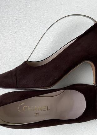 Chanel замшевые туфли