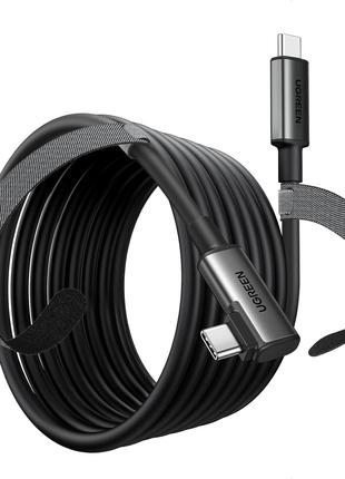Кабель зарядный UGREEN USB C to USB C угловой кабель для гарни...