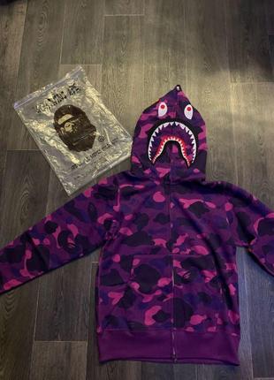 Bape Shark Zip Худи/Кофта