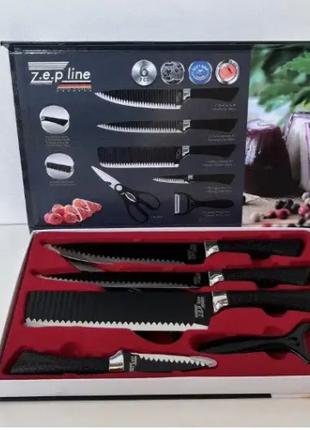 Набор кухонных ножей из нержавеющей стали (6 предметов) Zeplin...