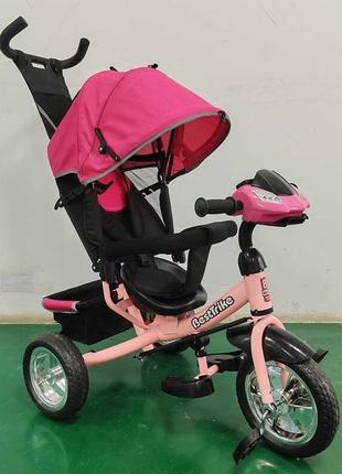 Дитячий триколісний велосипед Best Trike 6588 / 63-768 Рожевий...
