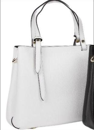 Елегантная женская белая сумка firenze italy f-it-8705w
