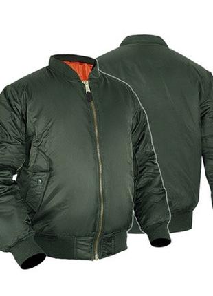 Куртка Бомбер льотна US BASIC MA1® FLIGHT JACKET Оливкова L