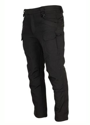 Тактические штаны утепленные SoftShell Black 3XL
