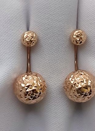 Золоті сережки 585 проби Ukr-Gold.com