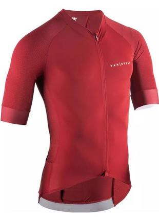 Велофутболка велоджерсі van rysel decathlon racer red cycling ...