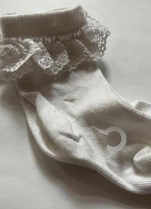 Носки носки младенцам белые с сетевым