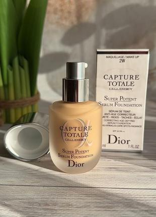 Тональний крем-сироватка dior capture totale anti-aging correc...