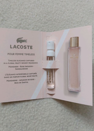 Женская парфюмированная вода ПРОБНИК Lacoste Pour Femme Timeless