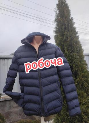 Чоловіча тепла куртка з капюшоном робоча м(р-74)