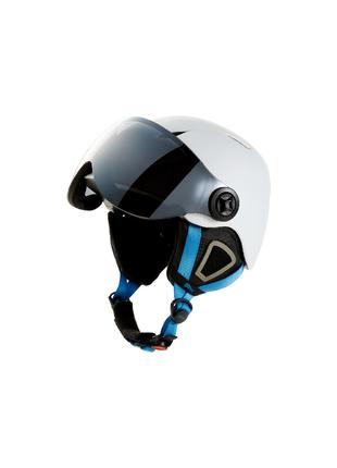 Детский шлем с визором для лыж, сноуборда S/M белый Crivit