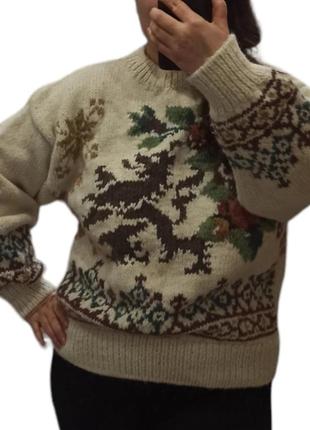 Італійський вінтажний светр з альпакою byblos