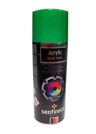 Акрилова фарба-спрей Acrylic Spray Paint 400мл зелена ТМ SENFI...