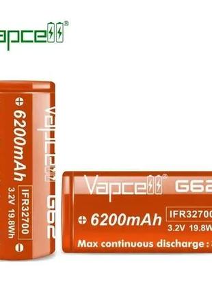 Аккумулятор высокотоковый VapCell 32700 LiFePO4 6200mah, 3.2В,...