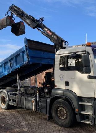 Грейфер самоскид MAN TGA 26.390 6x4 HIAB 144