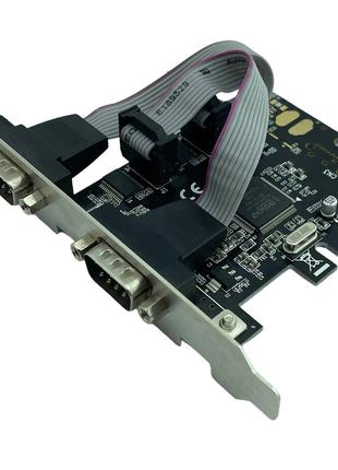 Контролер PCI-E Kingda B00623 2xCOM RS232 чипсет Moschip 9922 RTL