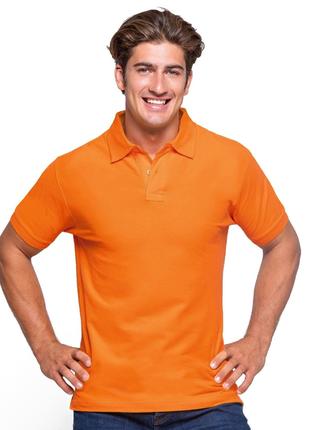 Мужская рубашка-поло JHK, POLO REGULAR MAN, оранжевая, футболк...
