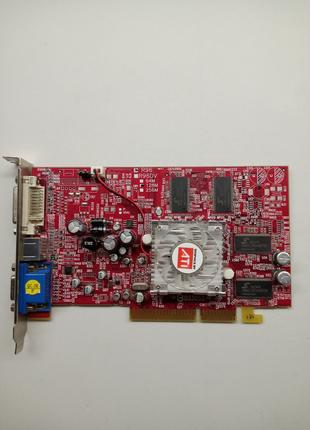 Видеокарта рабочая исправная ATI Radeon 9550/x1050 series AGP 128