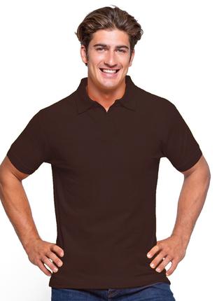 Мужская рубашка-поло JHK, POLO REGULAR MAN, коричневая футболк...