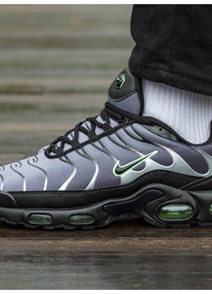 Мужские кроссовки Nike Air Max TN Plus Black Grey Green весна-...