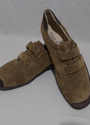 Туфли замшевые светло-коричневые 'waldlaufer' 41-42р
