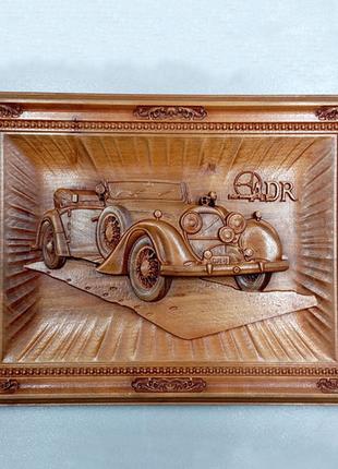 Картина деревянная Ретро Авто Размер 20 х 27 см. Код/Артикул 1...