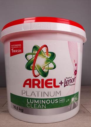 Пральний порошок у відрі Ariel+Lenor Platinum Універсальний, 10,5