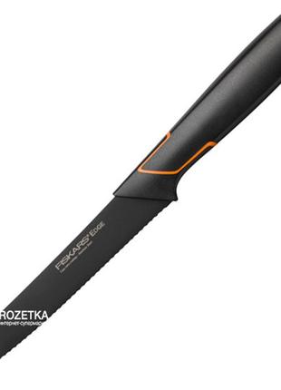 Кухонный нож fiskars edge для томатов 13 см black 1003092