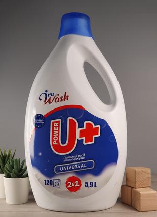 Гель для прання з ополіскувачем Ira Wash Universal U+ 5.9 л 120 п