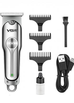 Машинка для стриження волосся тример VGR V-071 з USB зарядкою