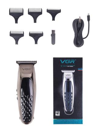 Машинка для стриження волосся тример VGR V-093 з USB зарядкою