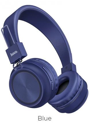 Бездротові Bluetooth-навушники Hoco W25 Promise Синій